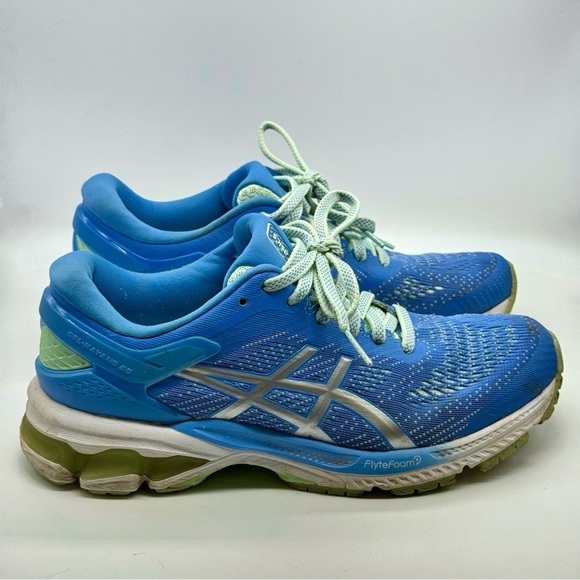ASICS Blue & Green Running Shoes - Picture 1 of 10